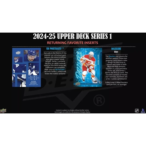 Hokejové karty 2024-25 Upper Deck Series 1 Hockey Gravity Box - Hokejové karty - Obrázok Q35B000L01