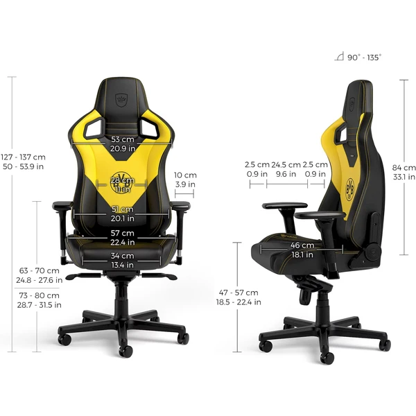 noblechairs EPIC Borussia Dortmund Edition herné stoličky - Stoličky - Obrázok Q38A000P01