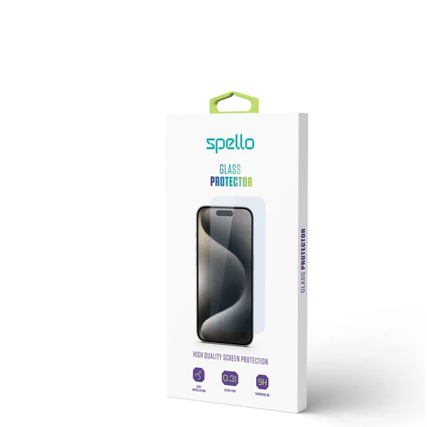 Spello Clear tvrdené sklo pre iPhone 15/iPhone 16 - Ochranné fólie a sklo - Obrázok Q399000N01