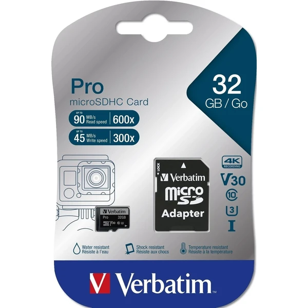 Verbatim Premium microSDHC 16GB + SD adaptér - Pamäťové karty - Obrázok Q3N3000J01