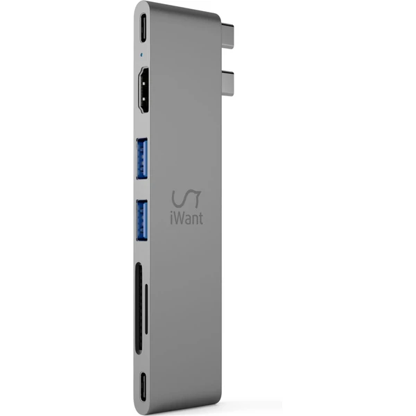 iWant 7v1 Pro Hub 8K s USB-C vesmírne šedý - USB huby - Obrázok Q3U6000P01
