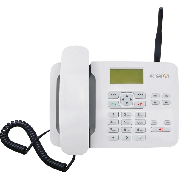 ALIGATOR T100 stolný GSM telefón biely - Mobilné telefóny - Obrázok Q3VR000501