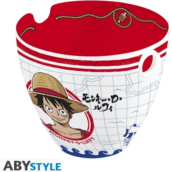 Miska na ramien s paličkami One Piece - Monkey D. Luffy 370 ml - Misky - Obrázok Q3YM000K01