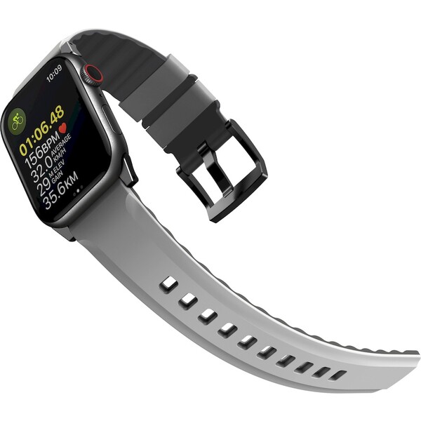 E-shop UNIQ Linus AiroSoft silikónový remienok Apple Watch 42/41/40/38mm sivý