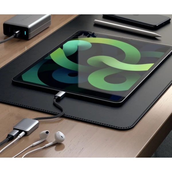 Satechi USB-C -> USB-C/3,5mm redukcia vesmírne šedá - Káble a redukcie - Obrázok Q4AT000501