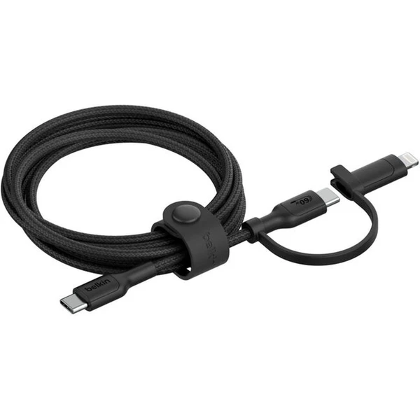 Belkin BOOST Charge PRO 2v1 napájací kábel 60W 1,5m čierny - Káble a redukcie - Hlavný obrázok