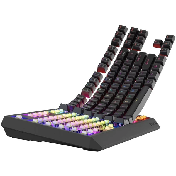 Genesis THOR 230 TKL RGB bezdrôtová mechanická klávesnica čierna Outemu Silent Lemon - Klávesnice - Obrázok Q4I5000O01