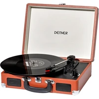 Denver VPL-120 gramofón so vstavanými reproduktormi hnedý - Gramofóny