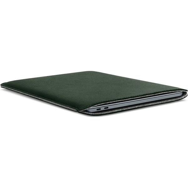 Woolnut kožené puzdro MacBook Pro 13"/MacBook Air 13" tmavozelené - Puzdra - Obrázok Q4SR100501