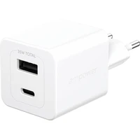PanzerGlass® empower nabíjačka Turbo GaN (35 W) 1x USB-C + 1x USB-A, biela - Nabíjačky