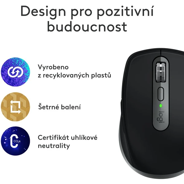 Logitech MX Anywhere 3S for Mac myš vesmírne šedá - Myši - Obrázok Q545000J01