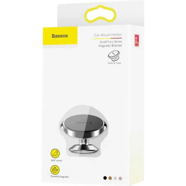 Baseus SUER-B01 Small Ears Magnetický držiak s Prísavkou Vertical Black - Držiaky - Obrázok Q54G100501