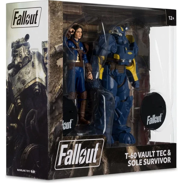 Set dvoch figúrok McFarlane Toys Fallout 4 - T-60 Vault Tec and Sole Survivor 18 cm - Figúrky - Obrázok Q56N000K01