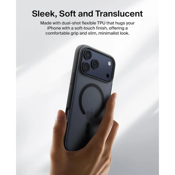 Belkin SheerForce Grip MagSafe kryt iPhone 17 Pro Max ružový - Puzdra - Obrázok Q5CN000K01