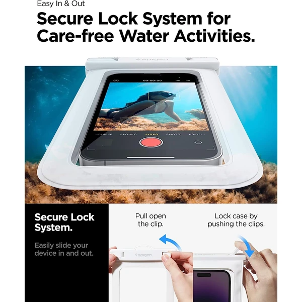 Spigen Aqua Shield vodeodolné púzdro A601 1 Pack biele - Puzdra - Obrázok Q5F3000701