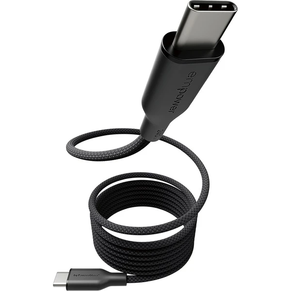 PanzerGlass USB-C/USB-C magnetický napájací kábel 240W 1,5m čierny - Káble a redukcie - Obrázok Q63J000K01