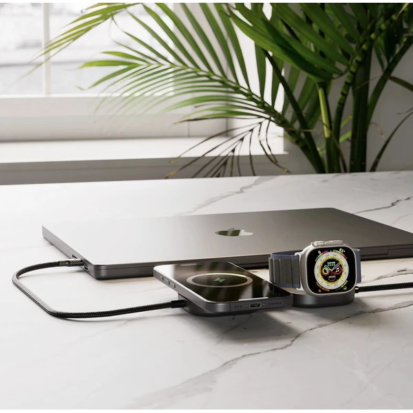 ZENS USB C-C Pro 3 MagSafe/Qi2 3v1 nabíjačka s USB-C káblom (140W) čierna - Nabíjačky - Obrázok Q64L000K01