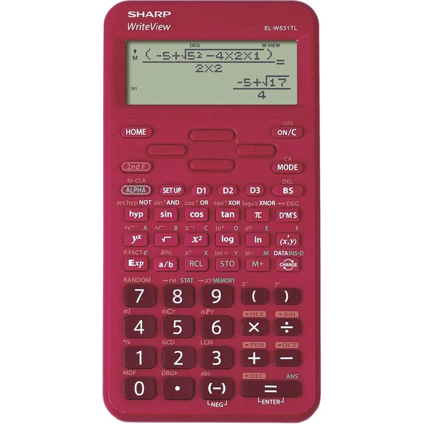 Sharp ELW531TLBRD kalkulačka červená - Kalkulačky - Hlavný obrázok