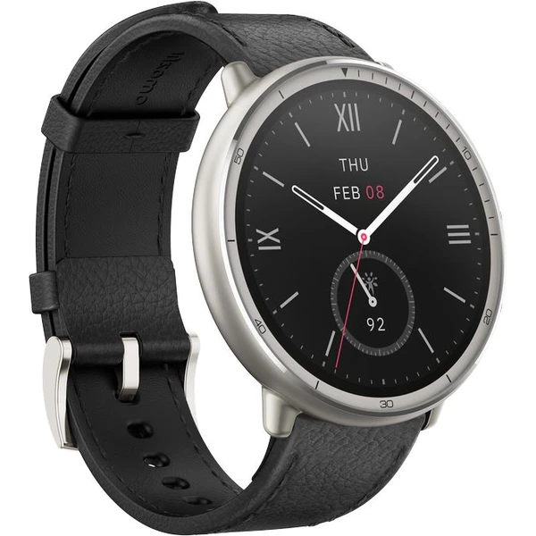 Amazfit Active 2 NFC kožené múdre hodinky čierne - Inteligentné hodinky - Obrázok Q6IC000O01