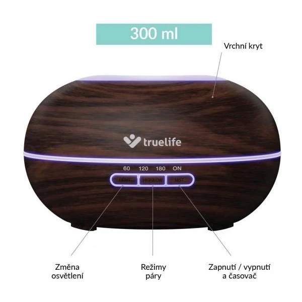 TrueLife AIR Diffuser D5 Dark - Zvlhčovače vzduchu - Obrázok Q6TG300401