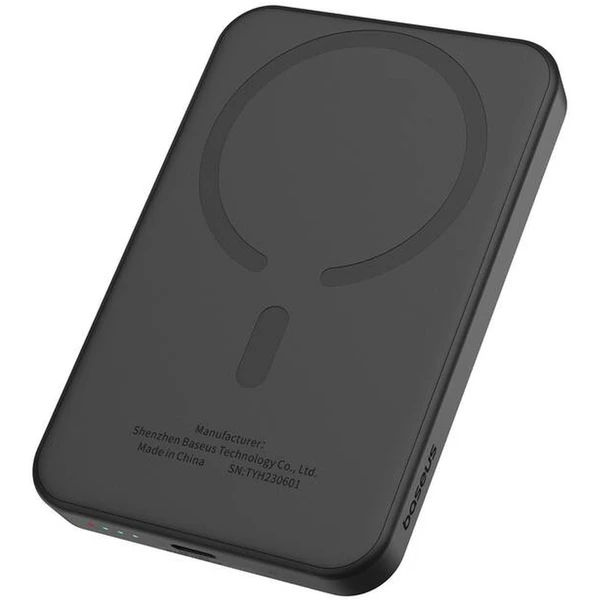 Baseus Power banka Mini s bezdrôtovým nabíjaním 5000 mAh 20W USB-C čierna - Powerbanky - Obrázok Q6X5000L01