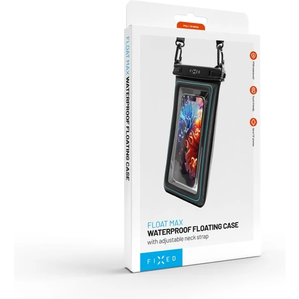 FIXED Float Max vodeodolné plávajúce púzdro na mobil čierne - Puzdra - Obrázok Q755000N01