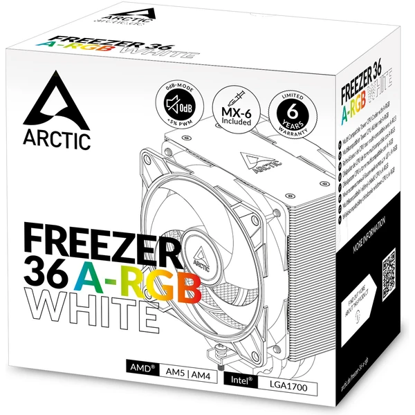 Arctic Freezer 36 ARGB biely - Chladiče - Obrázok Q769000K01