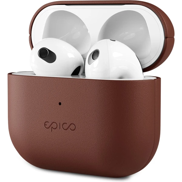 Epico kožený kryt pre Airpods 3 hnedý - Puzdra - Hlavný obrázok