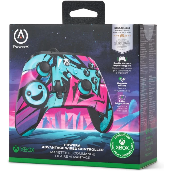 PowerA Advantage drôtový herný ovládač pre Xbox Series X|S Wild Style (XBOX/PC) - Herné ovládače - Obrázok Q7J5000P01