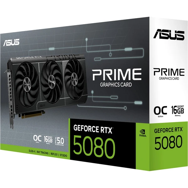 ASUS PRIME NVIDIA GeForce RTX 5080 16GB GDDR7 OC - Grafické karty - Obrázok Q7JB000O01