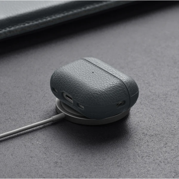 Woolnut Leather kožené puzdro pre AirPods Pro 2. generácia sivé - Puzdra - Obrázok Q7KR100501