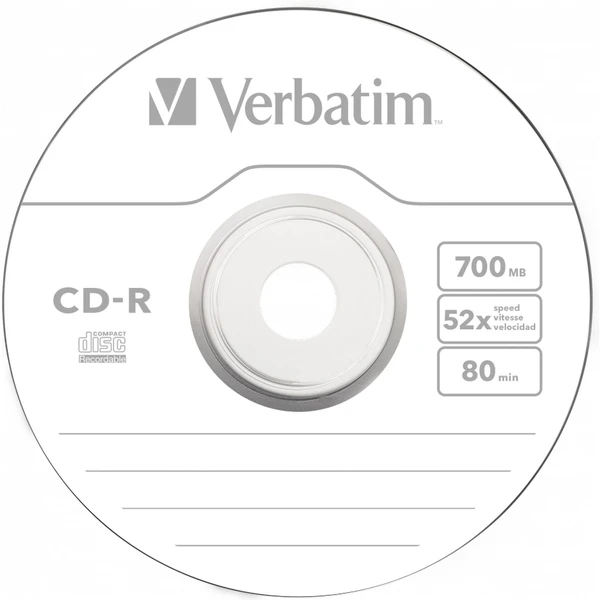VERBATIM CD-R(50 ks)Spindle/Extra Protection/DL/52x/700MB - Optické disky - Obrázok Q7P2000P01