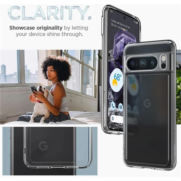 Spigen Ultra Hybrid kryt pre Google Pixel 8 Pro Číra - Puzdra - Obrázok Q7SA000601
