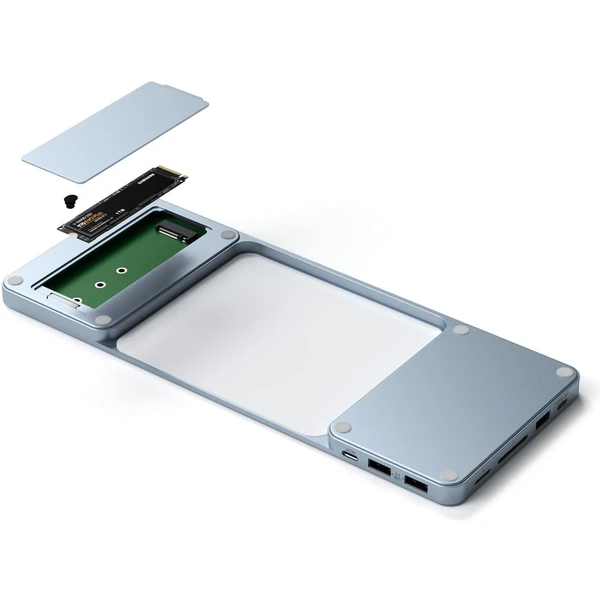 Satechi USB-C dokovacia stanica pre Apple iMac 24" modrá - Dokovacie stanice - Obrázok Q7XXF00101