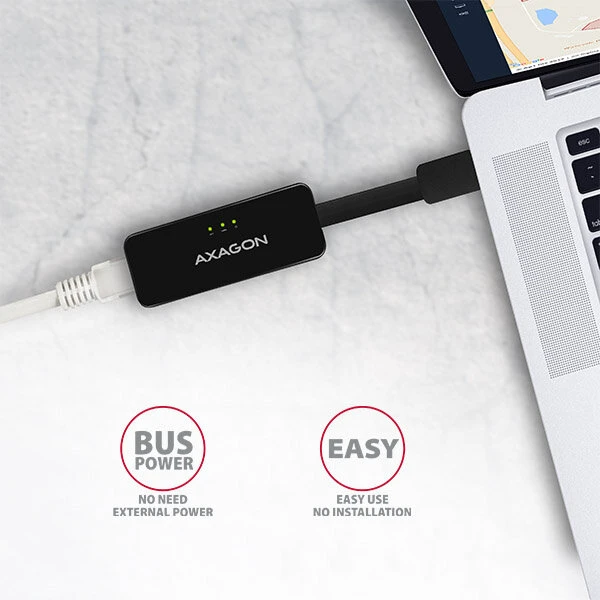 AXAGON ADEXR USB 2.0 externý Fast Ethernet adaptér auto install - Sieťové karty - Obrázok Q83V000501