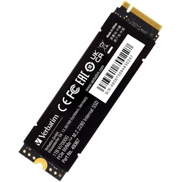 VERBATIM SSD Vi7000G Internal PCIe NVMe M.2 SSD 1TB - SSD - Obrázok Q863000O01