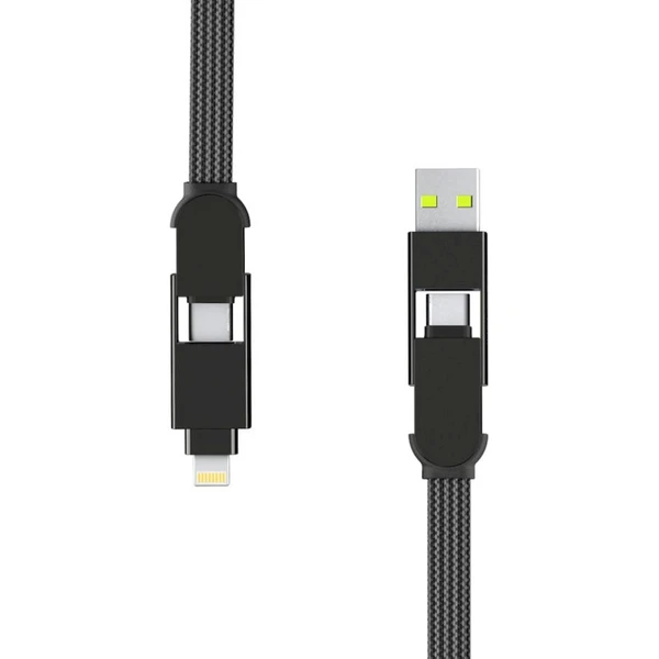 Napájací kábel Rolling Square inCharge XL 6v1 100W 2m čierny - Káble a redukcie - Obrázok Q88K000K01