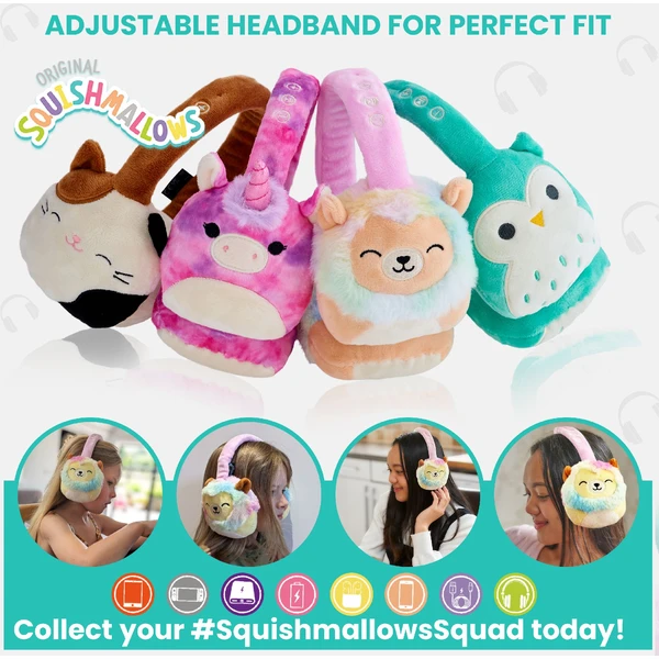 Lazerbuilt bezdrôtové slúchadlá Squishmallows - Leonard (plyšové) - Slúchadlá - Obrázok Q8BG000K01