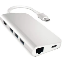 Satechi Multi-Port húb striebo - USB huby