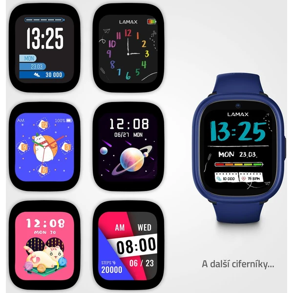 LAMAX WatchY4 Plus detské hodinky čierne - Inteligentné hodinky - Obrázok Q929000P01