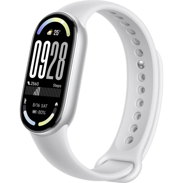 Xiaomi Smart Band 10 strieborný - Fitness náramky - Obrázok Q92G000O01