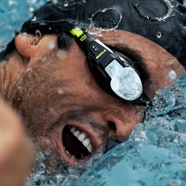 FORM Smart Swim 2 PRE chytré plavecké okuliare čierne/žlté - Okuliare - Obrázok Q98M000K01