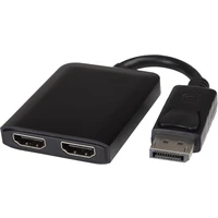 PremiumCord DisplayPort/2x HDMI redukcia 0,2m čierna - Káble a redukcie