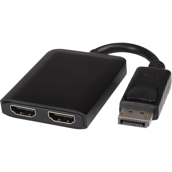 PremiumCord DisplayPort/2x HDMI redukcia 0,2m čierna - Káble a redukcie - Hlavný obrázok