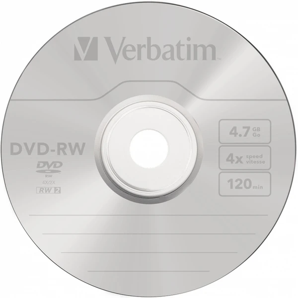VERBATIM DVD-RW(10 ks)Spindle/4x/4.7GB - Optické disky - Obrázok Q9P2000P01