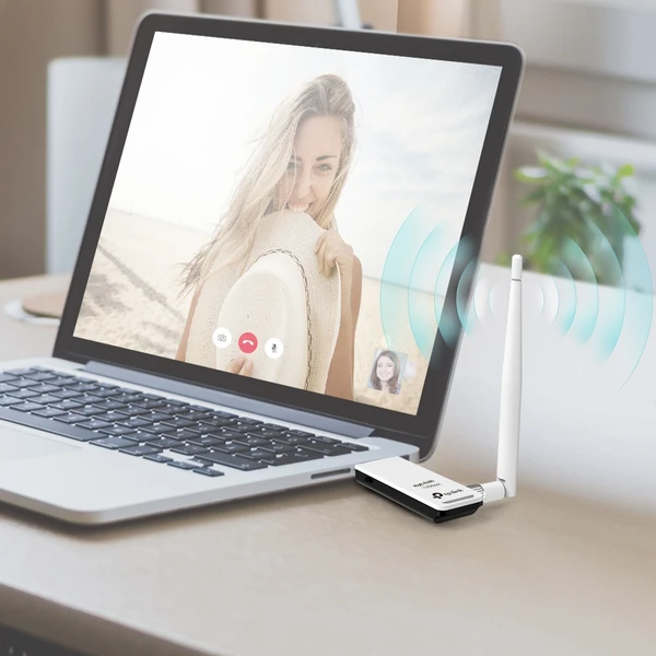TP-Link TL-WN722N WiFi USB adaptér - Sieťové karty - Obrázok Q9QFF00101