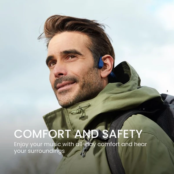 Shokz OpenRun (USB-C) bezdrôtové slúchadlá modrá - Slúchadlá - Obrázok Q9TA000N01