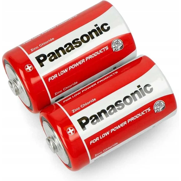 Panasonic Red Zinc D zinkouhlíková batéria (2ks) - Batérie - Obrázok QA43000701