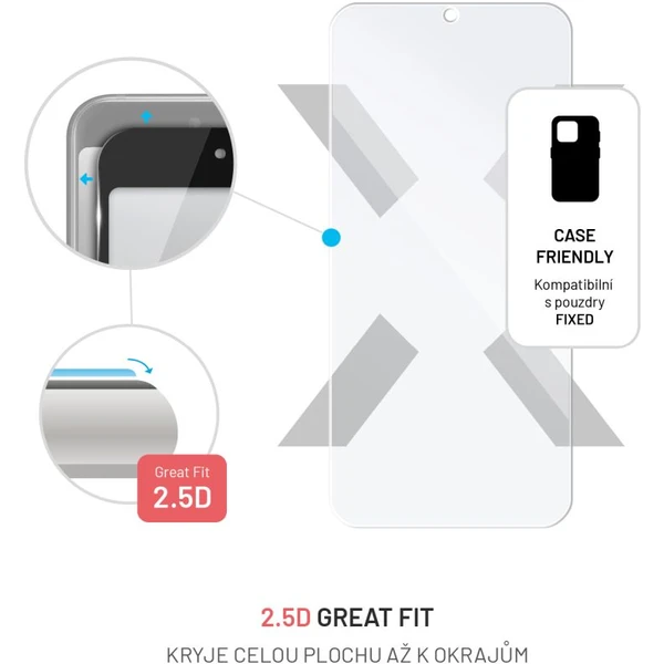 FIXED 2,5D tvrdené sklo 0,33mm Samsung Galaxy S24+/S25+ číre - Ochranné fólie a sklo - Obrázok QA61000K01
