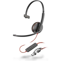 Poly Blackwire 3210 Headset + USB-C/A adaptér - Slúchadlá